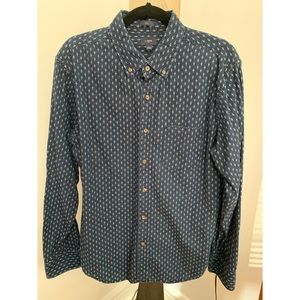 J. Crew Indigo Button Down Shirt (Slim Fit)